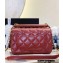 Chanel Wood Handle Small Classic Flap Bag Burgundy 2023