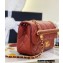 Chanel Wood Handle Small Classic Flap Bag Burgundy 2023