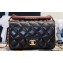 Chanel Wood Handle Small Classic Flap Bag Black 2023
