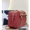 Chanel Wood Handle Bowling Bag Burgundy 2023