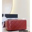 Chanel Wood Handle Bowling Bag Burgundy 2023