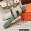 Hermes Oran Sandals in fringed H canvas Green 2023