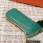 Hermes Oran Sandals in fringed H canvas Green 2023