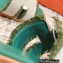 Hermes Oran Sandals in fringed H canvas Green 2023