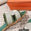 Hermes Oran Sandals in fringed H canvas Green 2023