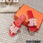 Hermes Oran Sandals in fringed H canvas Cherry Red 2023