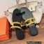 Hermes Georgia Sandals in suede goatskin Yellow 2023