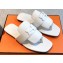 Hermes Galerie Sandals in calfskin White 2023