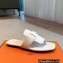 Hermes Galerie Sandals in calfskin White 2023