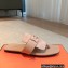 Hermes Galerie Sandals in calfskin Suede Beige 2023