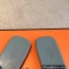 Hermes Galerie Sandals in calfskin Suede Light Blue 2023