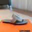 Hermes Galerie Sandals in calfskin Suede Light Blue 2023