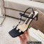 Sergio Rossi Heel 5cm Glitter T-strap Sandals Black with Crystals 2023