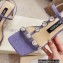 Sergio Rossi Heel 5cm Glitter T-strap Sandals Purple with Crystals 2023