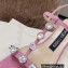 Sergio Rossi Heel 5cm Glitter T-strap Sandals Pink with Crystals 2023