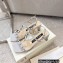 Sergio Rossi Heel 5cm Glitter T-strap Sandals Silver with Crystals 2023