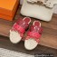 Hermes leather Gwen espadrille Sandals Red 2023