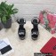 Dolce & Gabbana Heel 15cm Platform 4cm Logo Printed Sandals Black 2023
