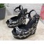 Dolce & Gabbana Heel 15cm Platform 4cm Logo Printed Sandals Black 2023