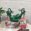 Dolce & Gabbana DG Heel 12cm Platform 1.5cm Logo criss-cross straps sandals Green 2023