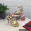 Dolce & Gabbana DG Heel 12cm Platform 1.5cm Logo criss-cross straps sandals Gold 2023