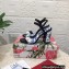 Dolce & Gabbana Heel 10.5cm Blue Printed Floral Sandals Black 2023