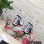 Dolce & Gabbana Heel 10.5cm Blue Printed Floral Sandals White 2023