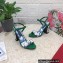 Dolce & Gabbana Heel 10.5cm Blue Printed Floral Sandals Green 2023