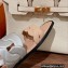 Hermes leather Grace Sandals Beige 2023