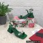 Dolce & Gabbana Heel 6.5cm Polished calfskin sandals Green with crystals 2023