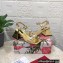 Dolce & Gabbana Heel 6.5cm Polished calfskin sandals Gold with crystals 2023