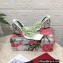 Dolce & Gabbana DG Heel 10.5cm Green Printed PVC Sandals White 2023