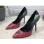 Dolce & Gabbana Heel 10.5cm Rose-print jersey Pumps Black 2023