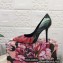 Dolce & Gabbana Heel 10.5cm Rose-print jersey Pumps Black 2023