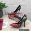 Dolce & Gabbana Heel 10.5cm Rose-print jersey Pumps Black 2023