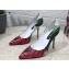 Dolce & Gabbana Heel 10.5cm Rose-print jersey Pumps White 2023