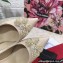 Dolce & Gabbana Heel 10.5cm leather Pumps Beige with Crystal Bow 2023