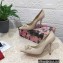 Dolce & Gabbana Heel 10.5cm leather Pumps Beige with Crystal Bow 2023