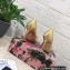 Dolce & Gabbana Heel 10.5cm leather Pumps Gold with Crystal Bow 2023