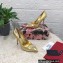 Dolce & Gabbana Heel 10.5cm leather Pumps Gold with Crystal Bow 2023
