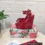 Dolce & Gabbana Heel 15cm Platform 4cm DG Logo Patent leather wedges sandals Red 2023