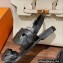 Hermes leather Grace Sandals Black 2023