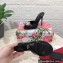 Dolce & Gabbana Heel 10.5cm Patent leather mules Black with floral embellishment 2023