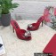 Dolce & Gabbana Heel 10.5cm Patent leather mules Red with floral embellishment 2023