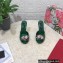 Dolce & Gabbana Heel 10.5cm Patent leather mules Green with floral embellishment 2023