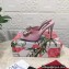 Dolce & Gabbana Heel 10.5cm Patent leather mules Pink with floral embellishment 2023
