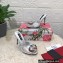 Dolce & Gabbana Heel 10.5cm leather mules Silver with floral embellishment 2023