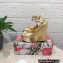 Dolce & Gabbana Heel 15cm Platform 4cm leather wedges sandals Gold 2023