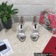 Dolce & Gabbana Heel 10.5cm Polished calfskin sandals Silver with rhinestones 2023