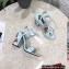 Dolce & Gabbana Heel 10.5cm print Floral sandals Light Blue 2023